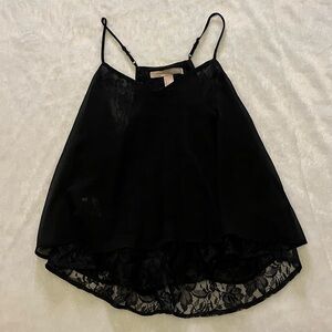 Forever 21 Black Lace Tank Top